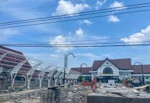 Gerbang Akses Stasiun Magetan Dipindah, Pemkab Kebut Penyelesaian Trotoar Beratap