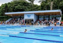 Perenang Muda se-Karesidenan Madiun Adu Cepat di Kolam Renang Kosala Tirta Lanud Iswahjudi