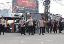 Polisi Sekat Pergerakan Massa di Perbatasan Magetan–Madiun