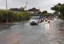 Diduga Dampak Pabrik Mainan, Jalan Nasional Caruban–Ngawi Langganan Banjir