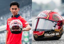 Mario Aji Angkat Budaya Magetan Lewat Helm Moto2 2026