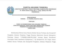 4 Nama Calon Sekda Ponorogo Lolos UKJ