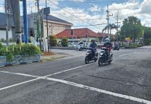 Hari Pertama Uji Coba Rekayasa Lalin Kota Magetan Lancar