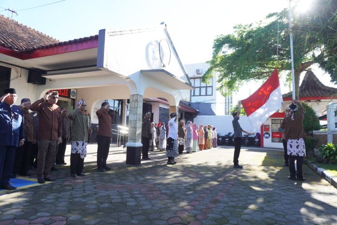 Halaman kantor Dinas Dikpora Magetan.