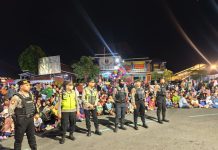 Ratusan Personel Gabungan Amankan Malam Takbir Idul Adha di Magetan