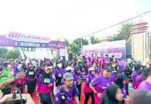 Rayakan HUT ke-75 IBI, Bidan Magetan Pilih Fun Run Bersama Warga