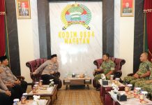 Kapolres Temui Dandim, Perkuat Sinergi Jogo Magetan