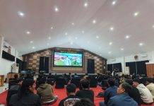 Antusiasme Masyarakat Nobar Final Piala Dunia di Polres Magetan