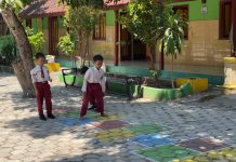 KKNT UNESA Hidupkan Lagi Permainan Tradisional di SDN Karangrejo Magetan